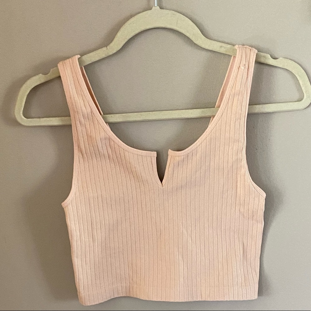 Peach colored tank top